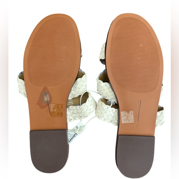 Madewell The Mena Woven Leather Slide Sandal in Ecru - Picture 5 of 7